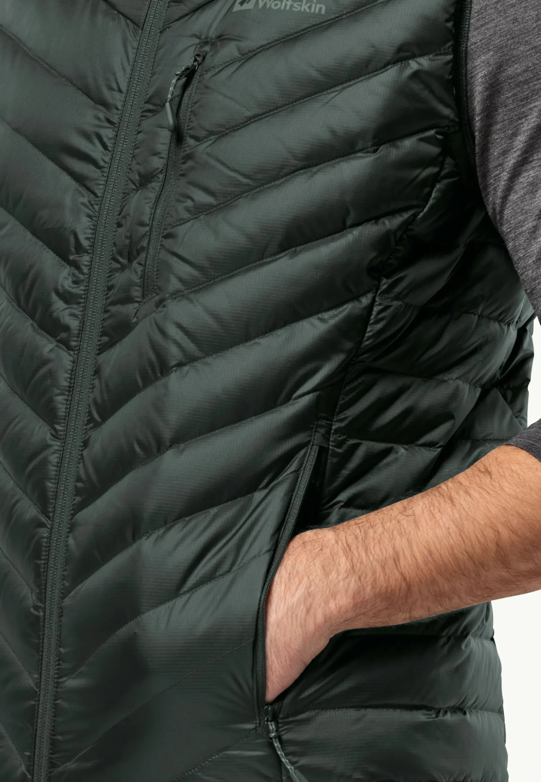 Jack Wolfskin Passamani Down Vest M|Heren Wandelen|Voor- En Najaarsjacks/-Jassen