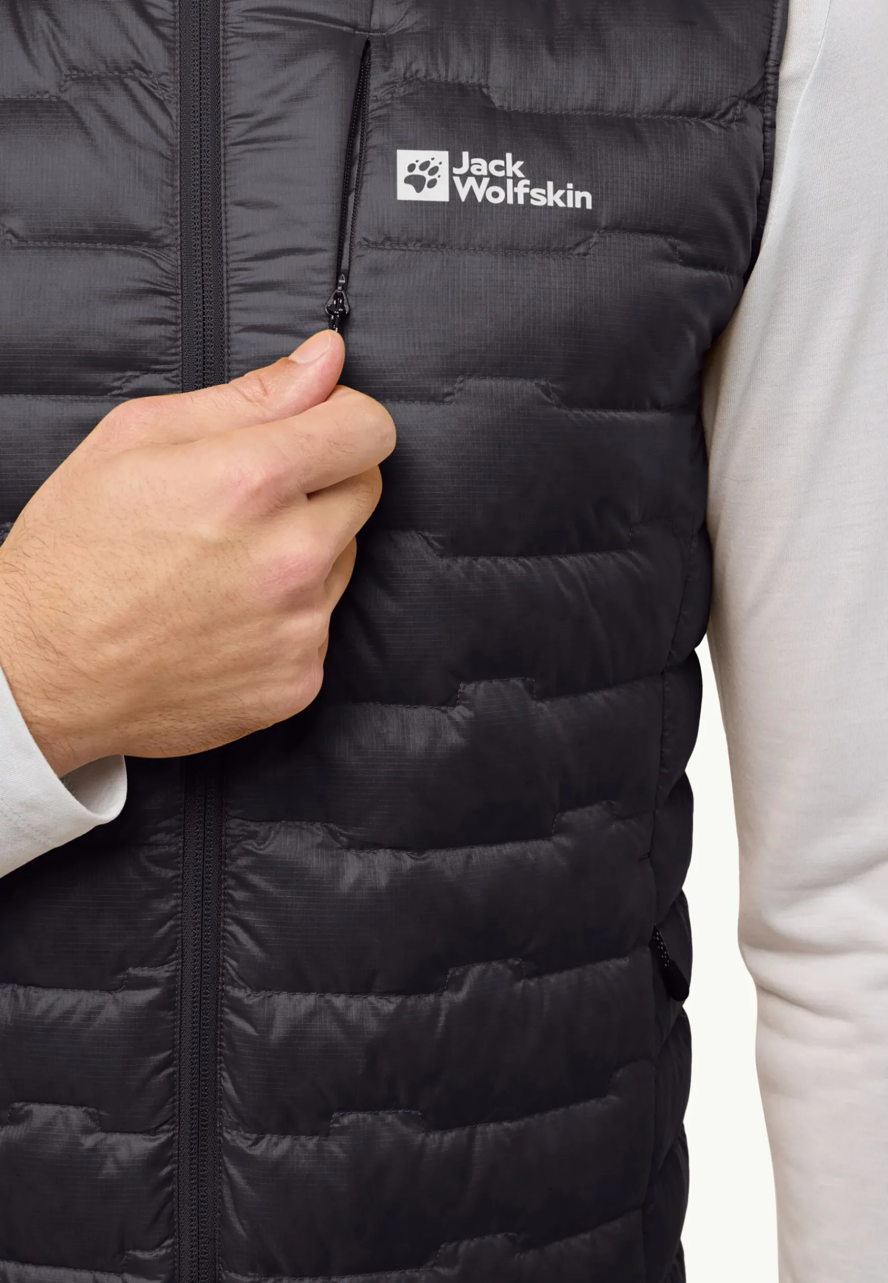 Jack Wolfskin Passamani Down Vest M Rds|Heren Bodywarmers