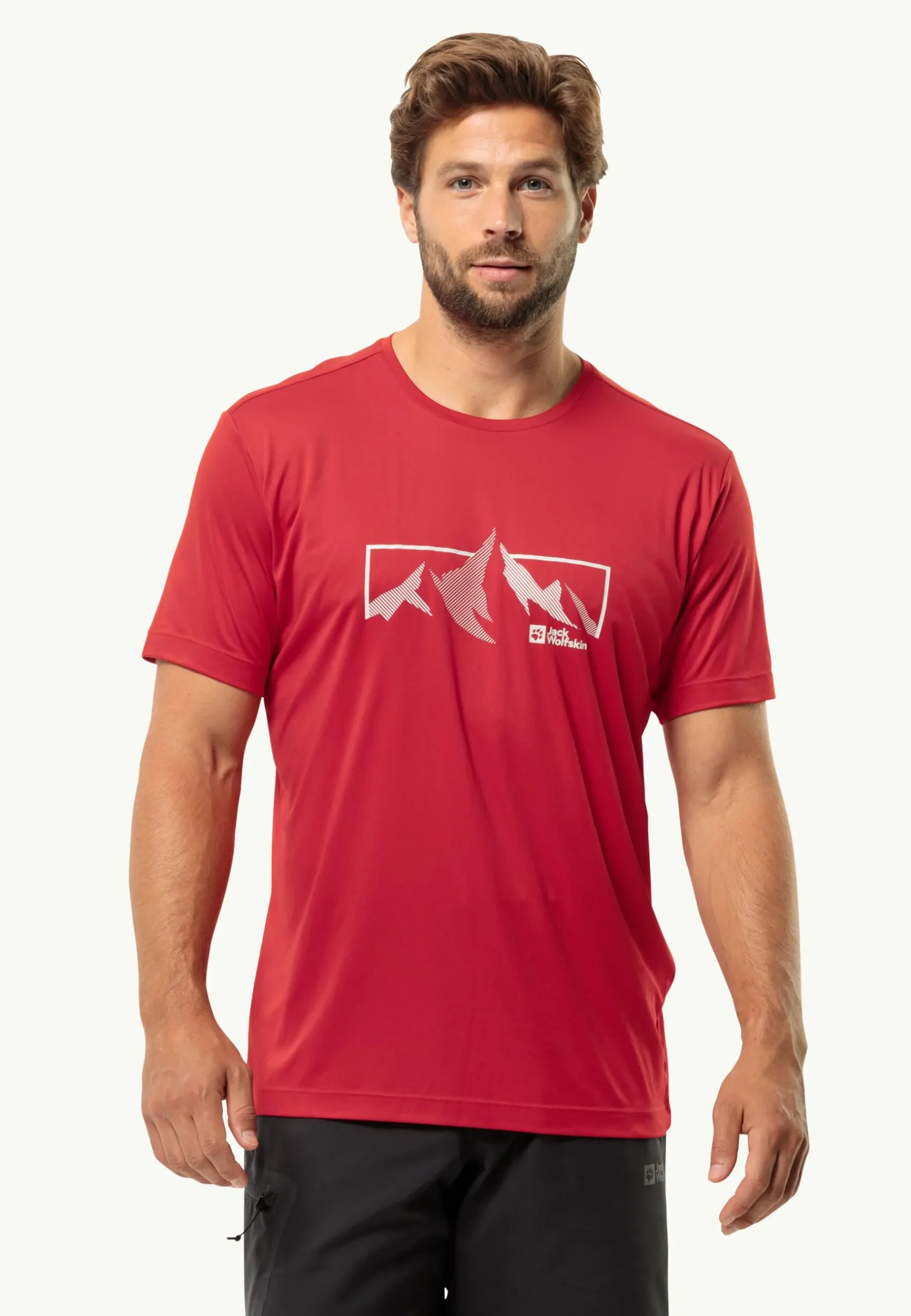 Jack Wolfskin Peak Graphic T M|Heren Wandelen|Lifestyle
