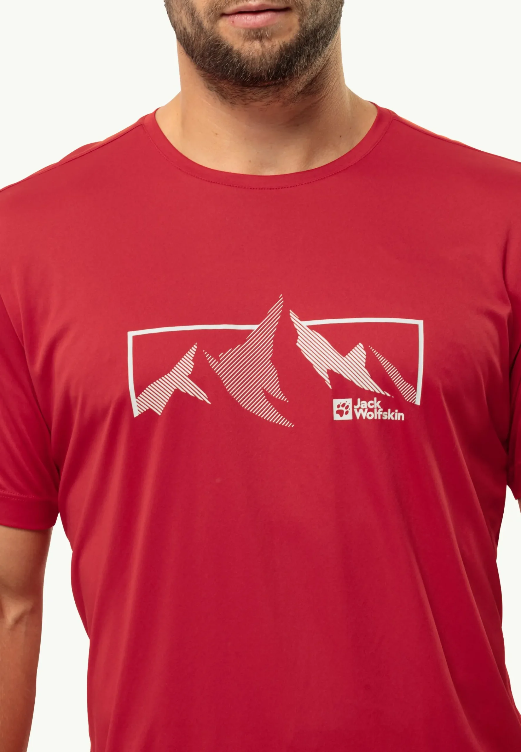 Jack Wolfskin Peak Graphic T M|Heren Wandelen|Lifestyle