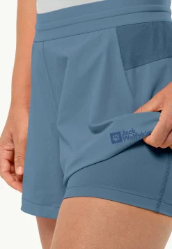 Jack Wolfskin Prelight 2in1 Shorts W|DAMES Wandelen|Rokken & Shorts