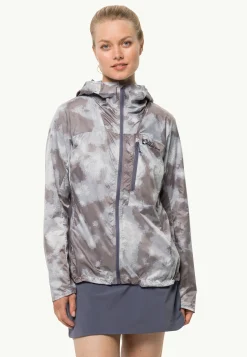 Jack Wolfskin Prelight Windbreaker W|DAMES Wandelen|Voor- En Najaarsjacks/-Jassen