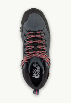 Jack Wolfskin Rebellion Texapore Mid W|DAMES Wandelschoenen|Waterdichte Schoenen