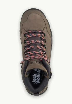 Jack Wolfskin Rebellion Texapore Mid W|DAMES Wandelschoenen|Waterdichte Schoenen