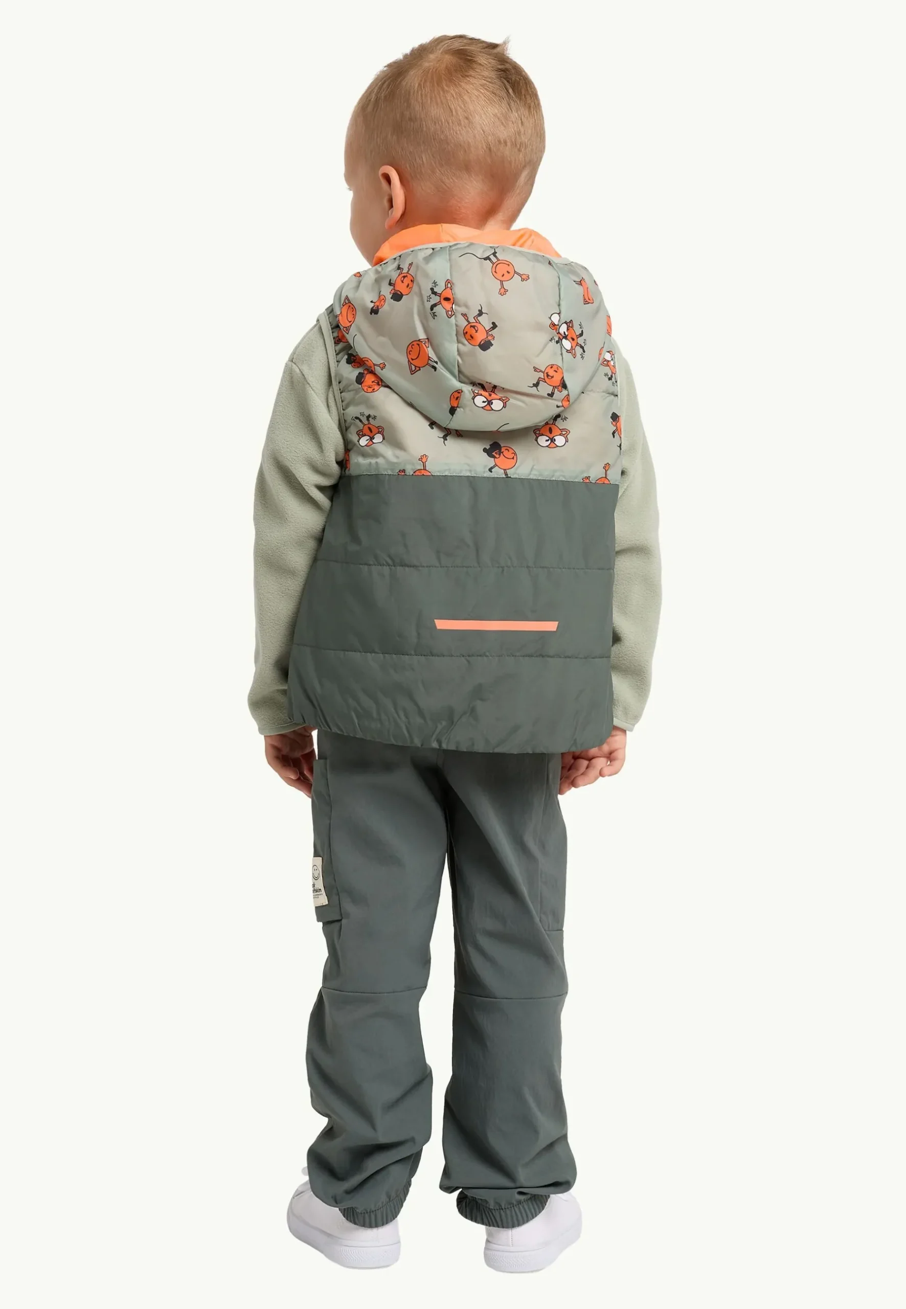 Jack Wolfskin Smileyworld Aop Vest K|Kinderen Voor- En Najaarsjacks/-Jassen|Fleece