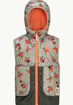 Jack Wolfskin Smileyworld Aop Vest K|Kinderen Voor- En Najaarsjacks/-Jassen|Fleece