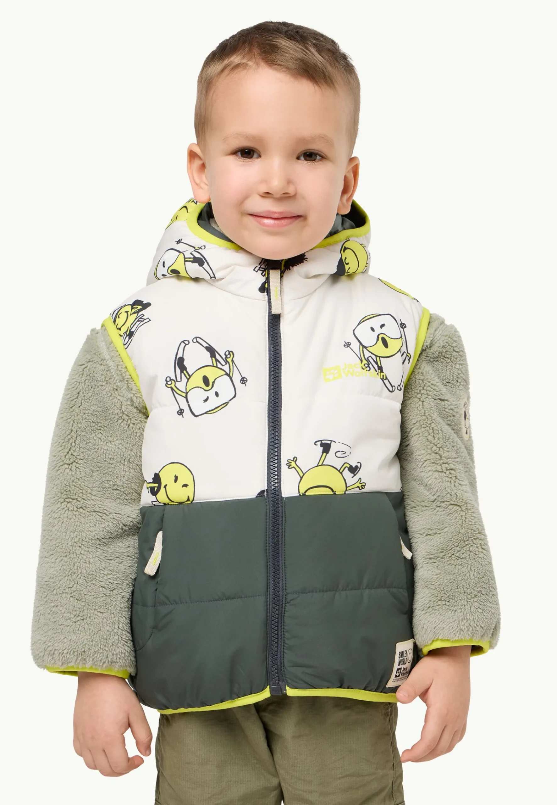 Jack Wolfskin Smileyworld Ins Vest K|Kinderen Voor- En Najaarsjacks/-Jassen|Bodywarmers