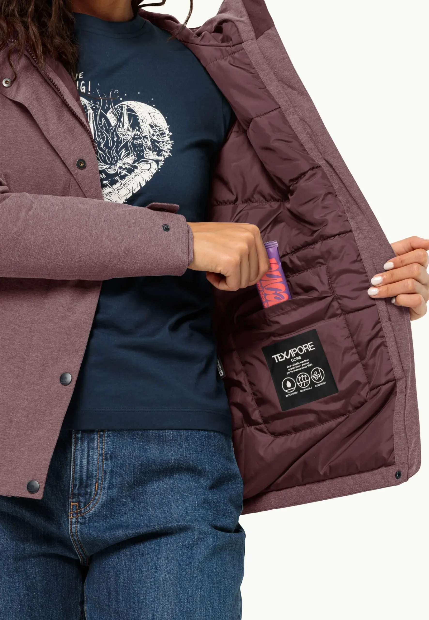 Jack Wolfskin Snowy Park Jkt W|DAMES Lifestyle|Voor- En Najaarsjacks/-Jassen