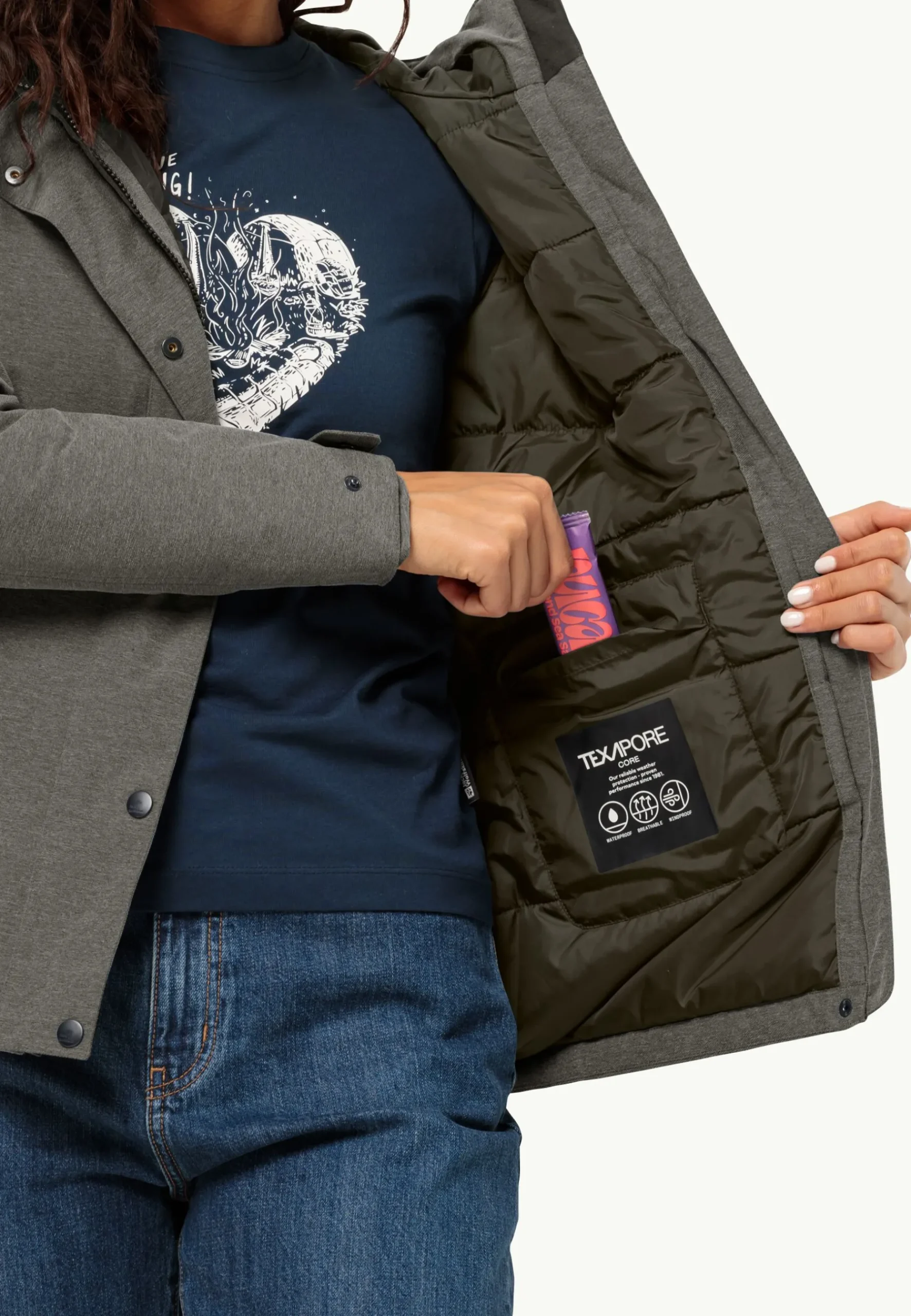 Jack Wolfskin Snowy Park Jkt W|DAMES Lifestyle|Voor- En Najaarsjacks/-Jassen