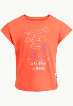 Jack Wolfskin Take A Break T G|Kinderen Functionele Shirts|T-Shirts & Longsleeves