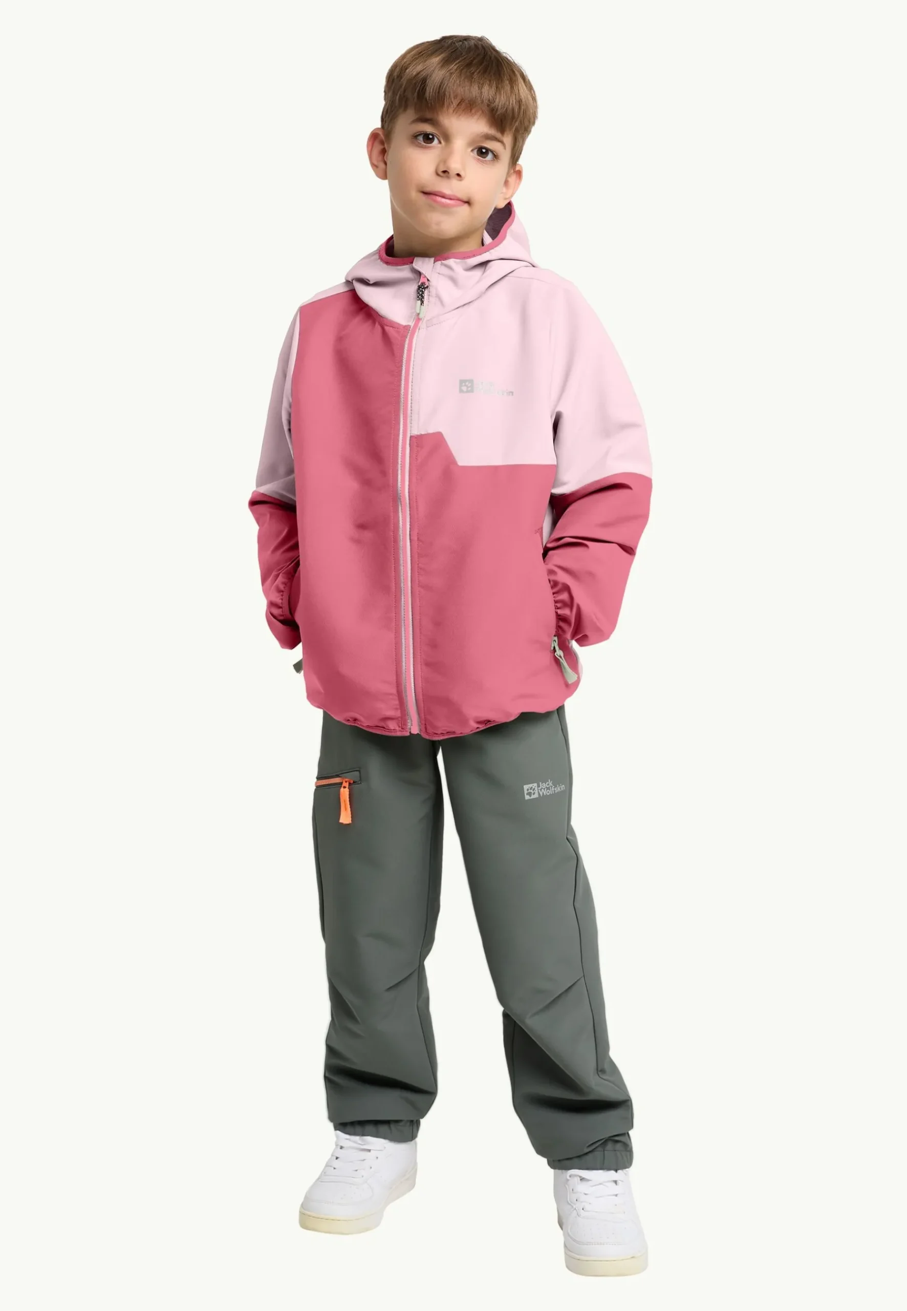 Jack Wolfskin Turbulence Hooded Jkt K|Kinderen Voor- En Najaarsjacks/-Jassen|Windjacks
