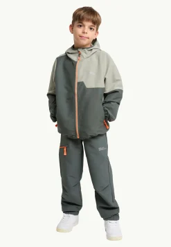Jack Wolfskin Turbulence Hooded Jkt K|Kinderen Voor- En Najaarsjacks/-Jassen|Windjacks