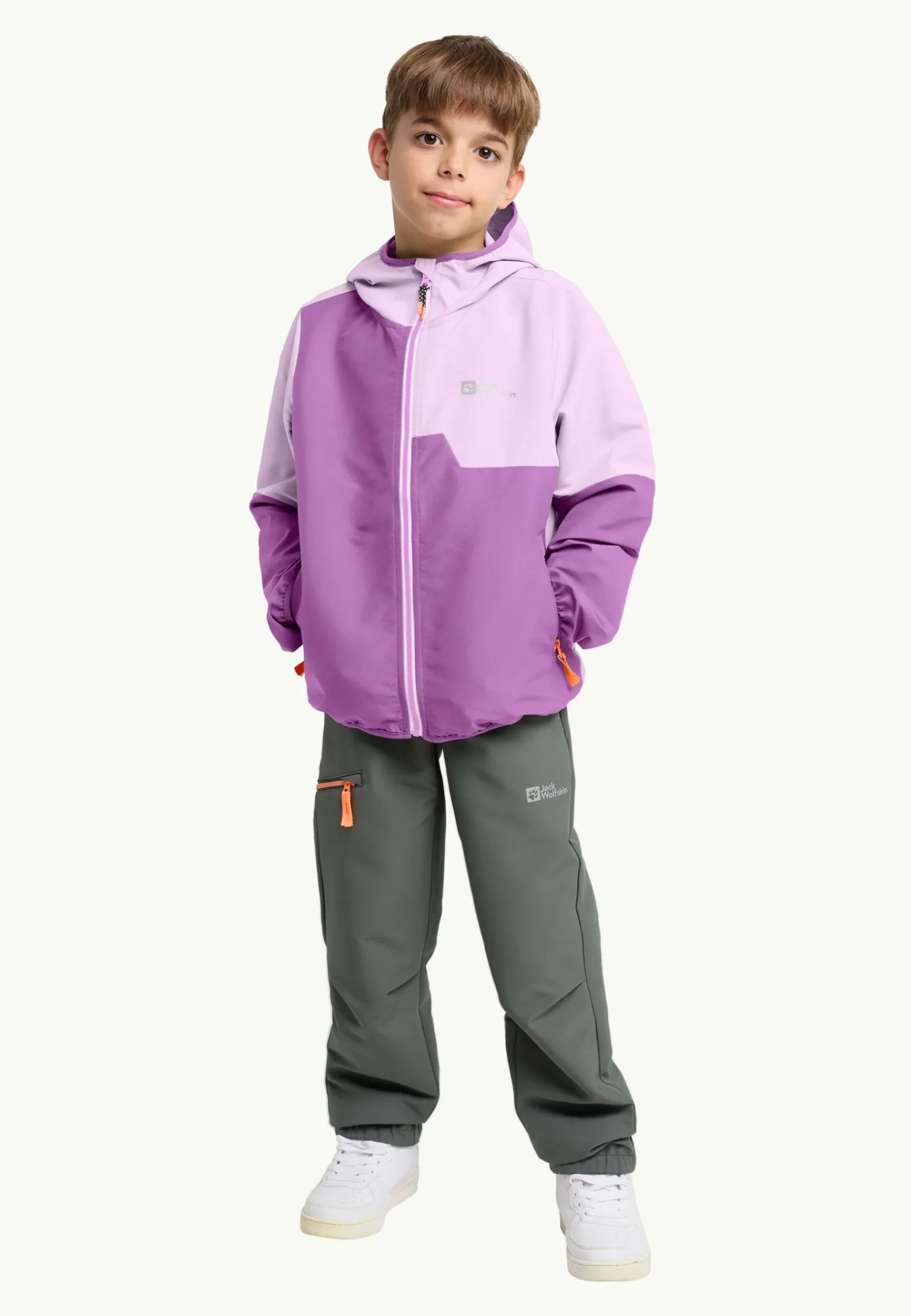 Jack Wolfskin Turbulence Hooded Jkt K|Kinderen Voor- En Najaarsjacks/-Jassen|Windjacks
