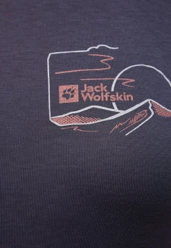 Jack Wolfskin Vonnan Graphic T W|DAMES Functionele Shirts|T-Shirts & Longsleeves