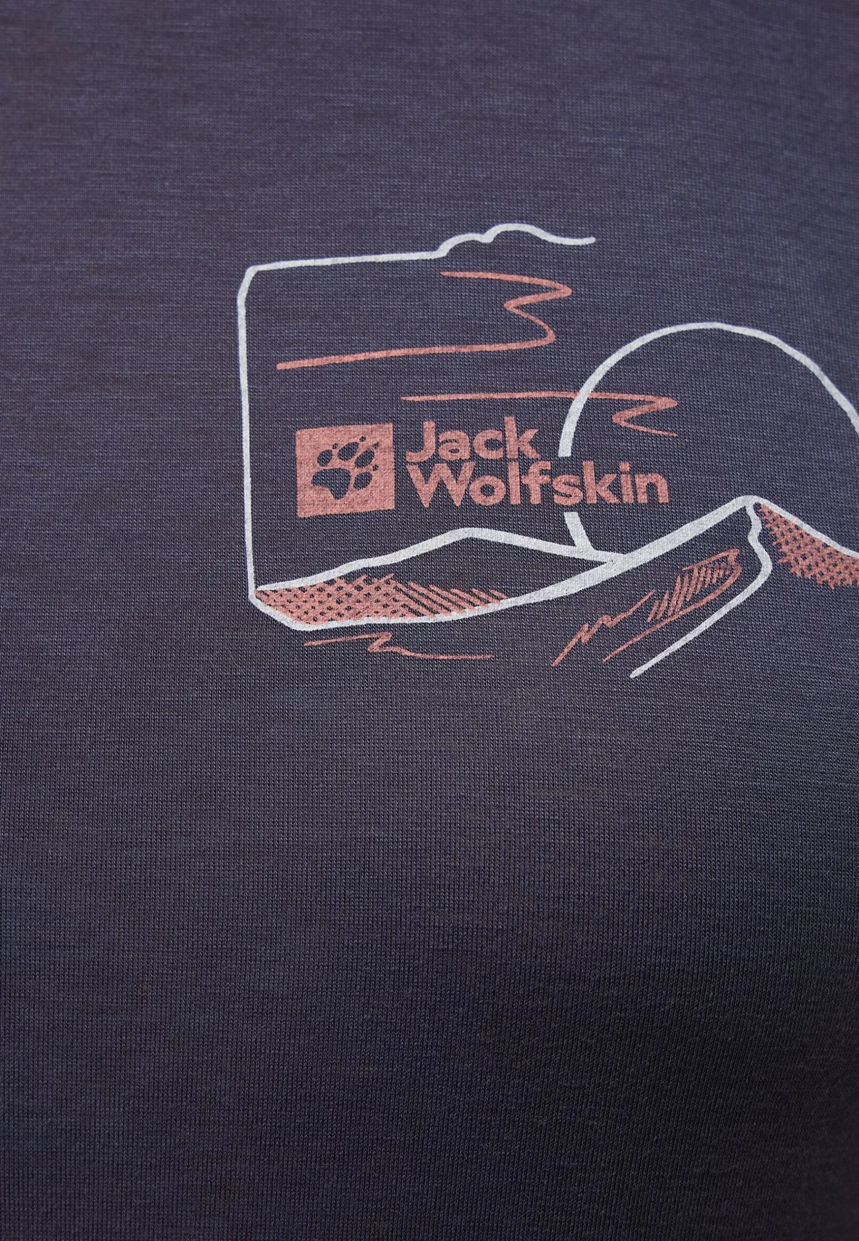 Jack Wolfskin Vonnan Graphic T W|DAMES Functionele Shirts|T-Shirts & Longsleeves