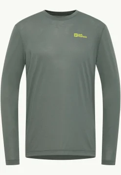 Jack Wolfskin Vonnan Ls T M|Heren Functionele Shirts|T-Shirts & Longsleeves