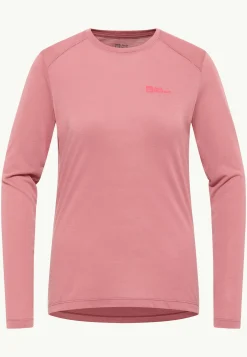 Jack Wolfskin Vonnan Ls T W|DAMES Functionele Shirts|T-Shirts & Longsleeves