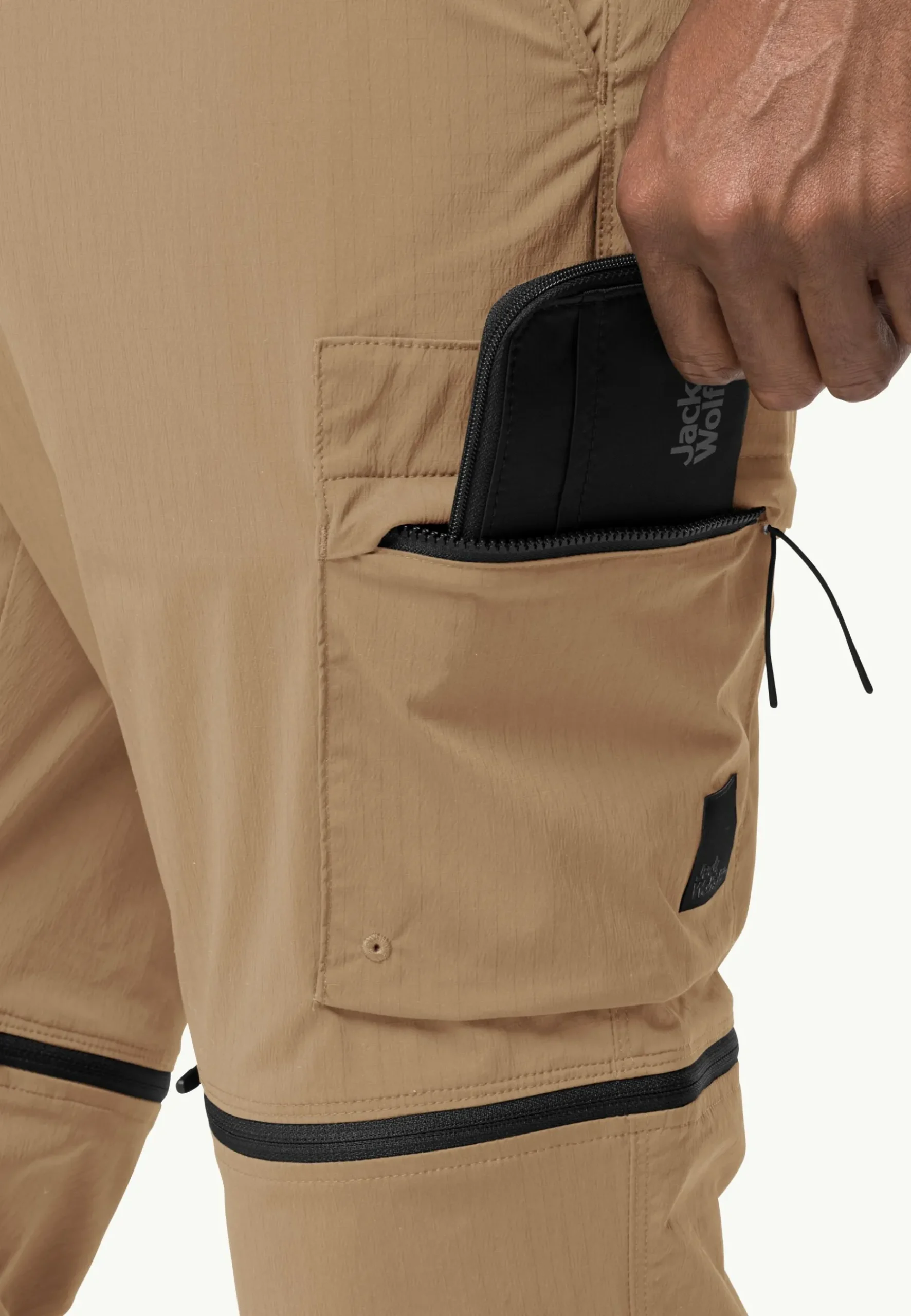 Jack Wolfskin Wanderthirst Zip Pants M|Heren Lifestyle|Casual Broeken