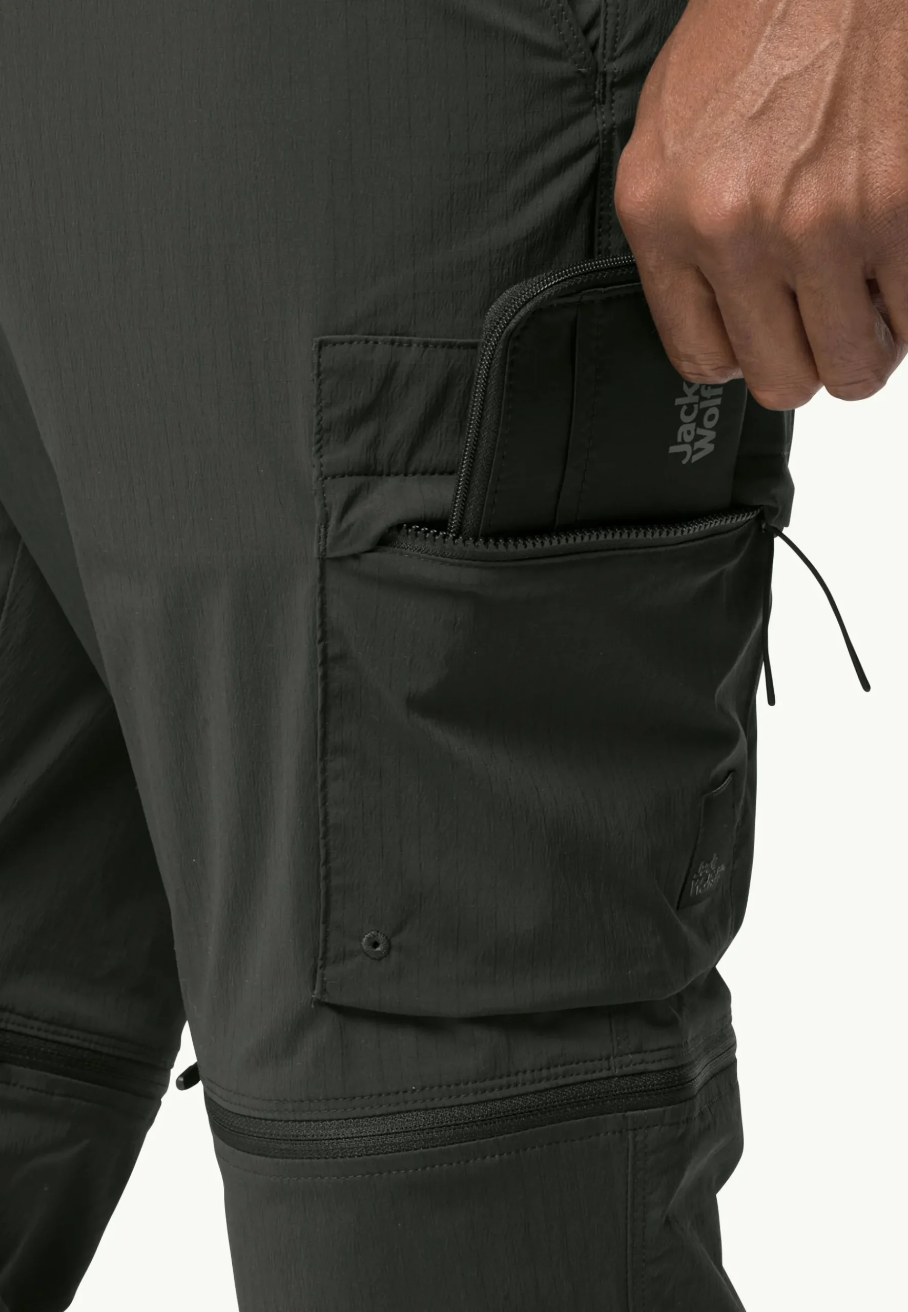 Jack Wolfskin Wanderthirst Zip Pants M|Heren Lifestyle|Casual Broeken