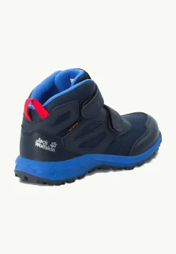 Jack Wolfskin Woodland Texapore Mid Vc K|Kinderen Multifunctionele Schoenen|Outdoor Sneaker